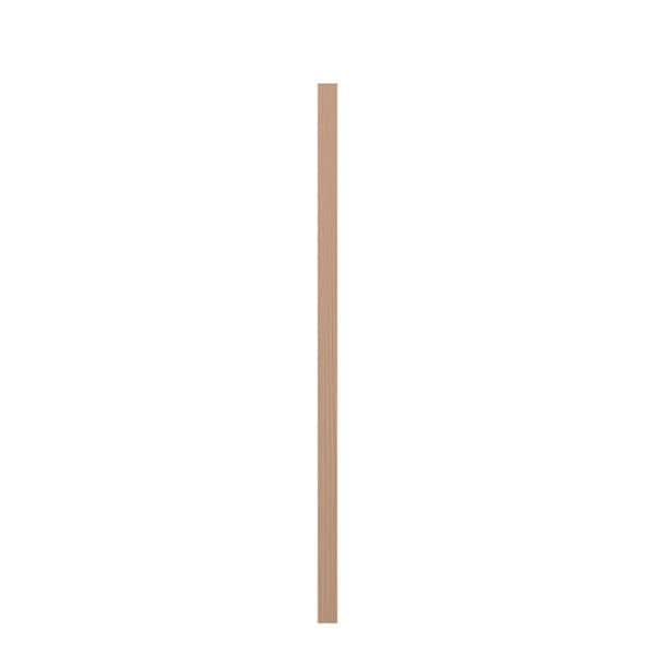 1.25 in. D x 1.25 in. W x 34 in. L Unfinished Poplar Wood Baluster