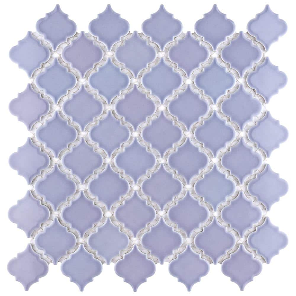 Hudson Tangier Lavendar 12 in. x 12 in. Porcelain Floor and Wall Mosaic Tile (11.0 sq. ft./Case) price history on PriceWatchPro