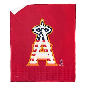 MLB Angels Celebrate Series Silk Touch Sherpa Multicolor Throw