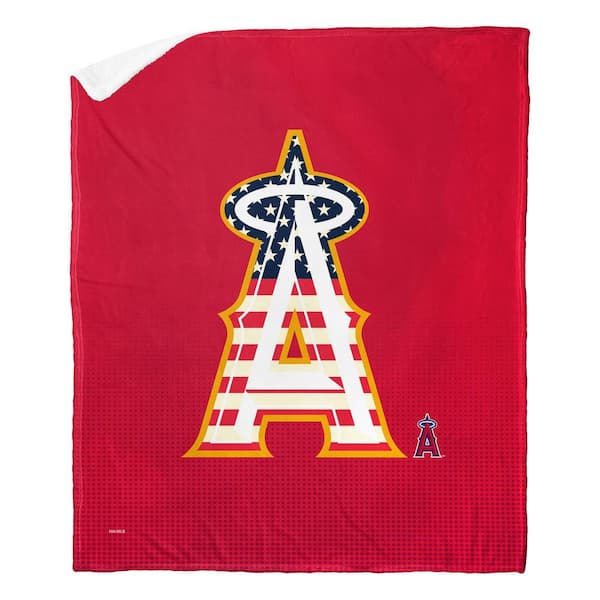 THE NORTHWEST GROUP MLB Angels Celebrate Series Silk Touch Sherpa Multicolor Throw