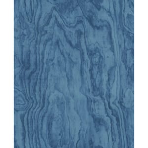 Bentham Blue Plywood Blue Wallpaper Sample