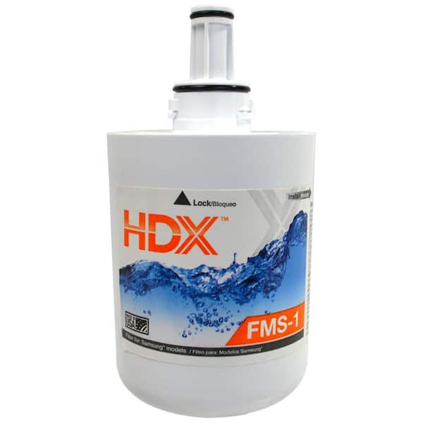 Hdx Fms 1 Premium Refrigerator Water Filter Replacement Fits Samsung Haf Cu1s The Home Depot