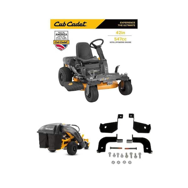 Ultima 42 in. ZTS1 Zero Turn Mower with Bagger and Mounting Kit