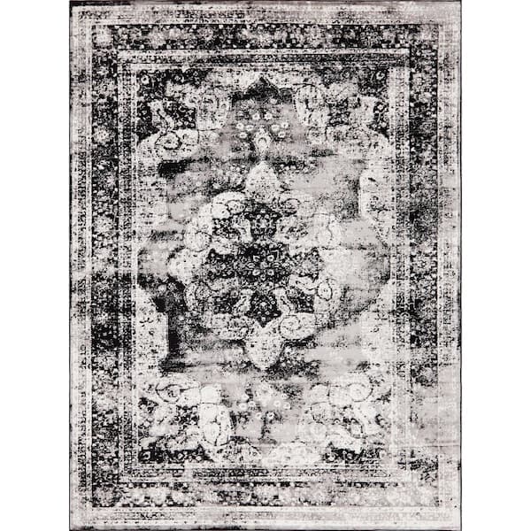 Sofia Salle Garnier Black 8' 0 x 11' 0 Area Rug