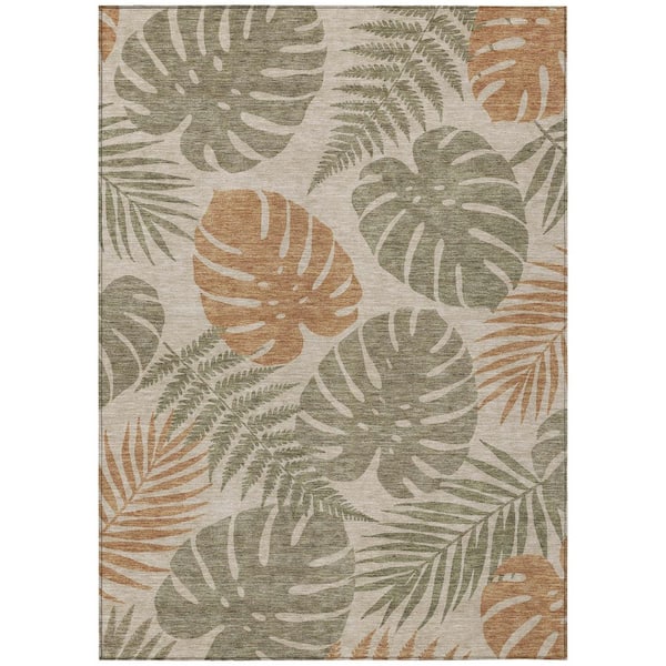 Chantille Machine Washable Indoor/Outdoor Abstract ACN3009 Beige 10 ft. x 14 ft. Area Rug