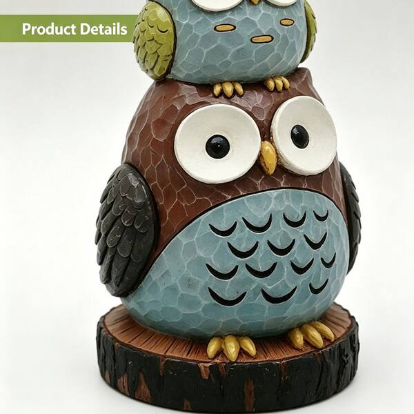 Maypex 18 in. H Stacking Owls Sculpture Statue H33V0E0K6N0L4P