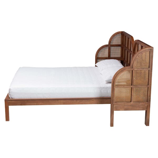Cascadia Walnut Brown Wood Frame Queen Platform Bed