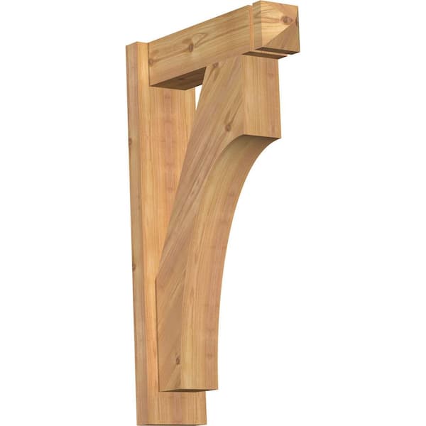 Ekena Millwork 6 in. x 30 in. x 18 in. Western Red Cedar Westlake Arts and Crafts Smooth Outlooker