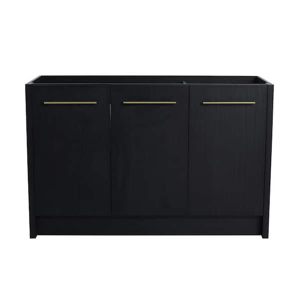 46.88 in. Bath Vanity Cabinet without Top in Black Chestnut Unassembled