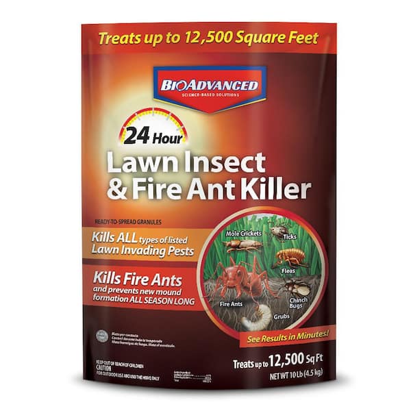 BIOADVANCED 10 lbs. Granules 24-Hour Lawn Insect and Fire Ant Killer