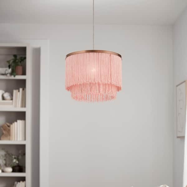 dusty pink ceiling light