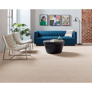 Beyond Cozy - Comfy-Beige 12 ft. 39 oz. Triexta Pattern Installed Carpet