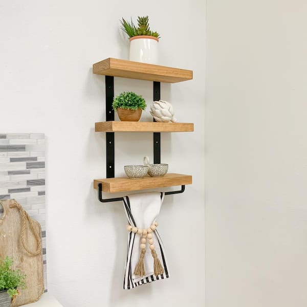 Modern Rustic Deep Floating Shelves 10 Deep by 3 tall – Sawtooth