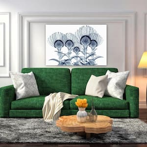 32 in. x 48 in. "Nodding Pincushions" Frameless Free Floating Tempered Glass Panel Graphic Art