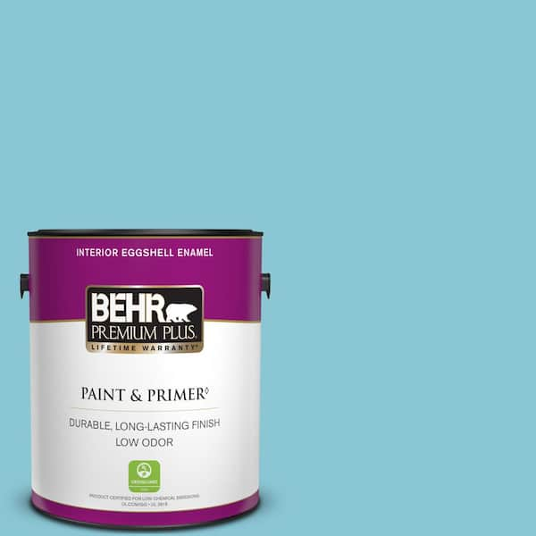 BEHR PREMIUM PLUS 1 gal. #530D-4 Maiden Voyage Eggshell Enamel Low Odor Interior Paint & Primer