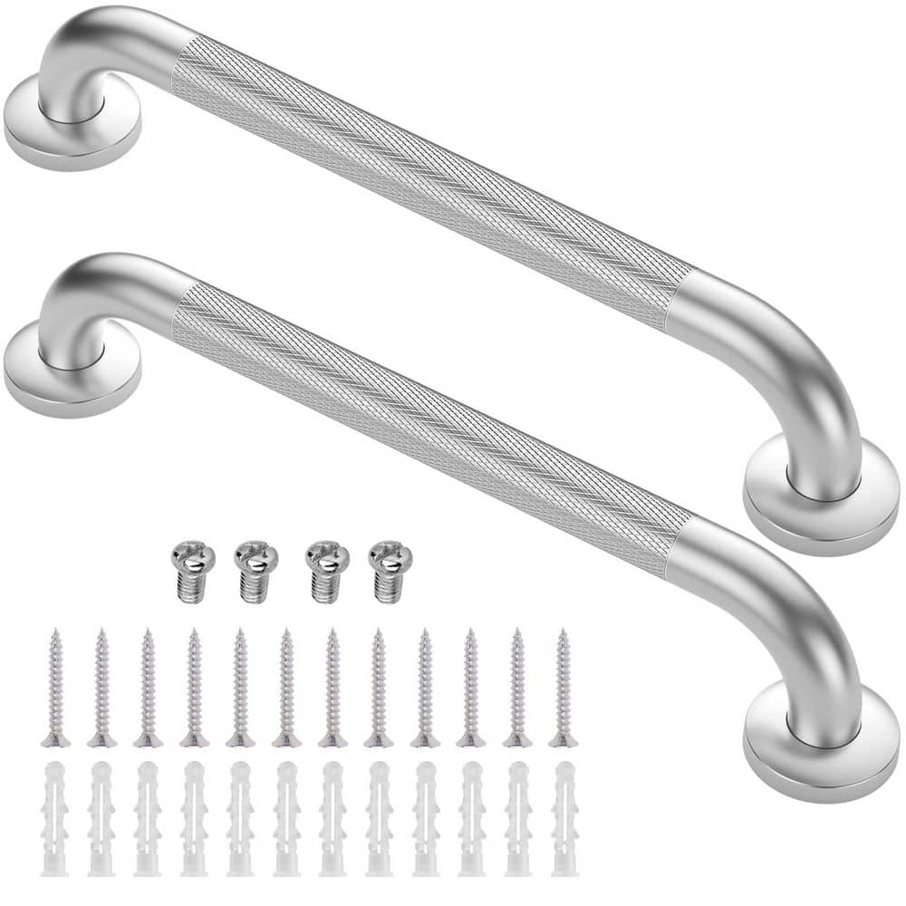 2 Pack 18 Inch Stainless Steel Anti-Slip Shower Grab Bars for Bathtubs and Showers, Knurled Safety Handle price history on PriceWatchPro