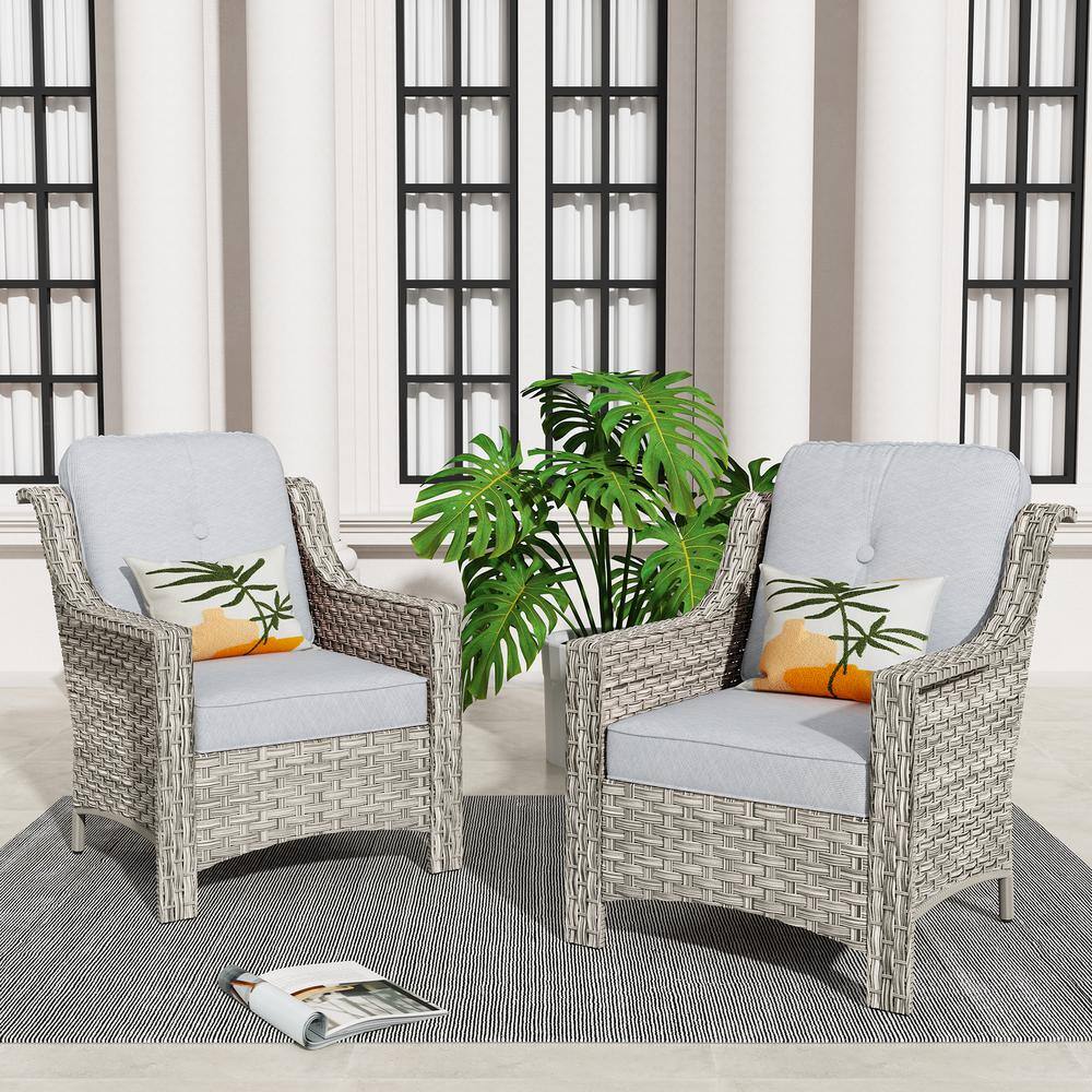 Reviews for Toject Eureka Gray Modern Wicker Outdoor Lounge Chair