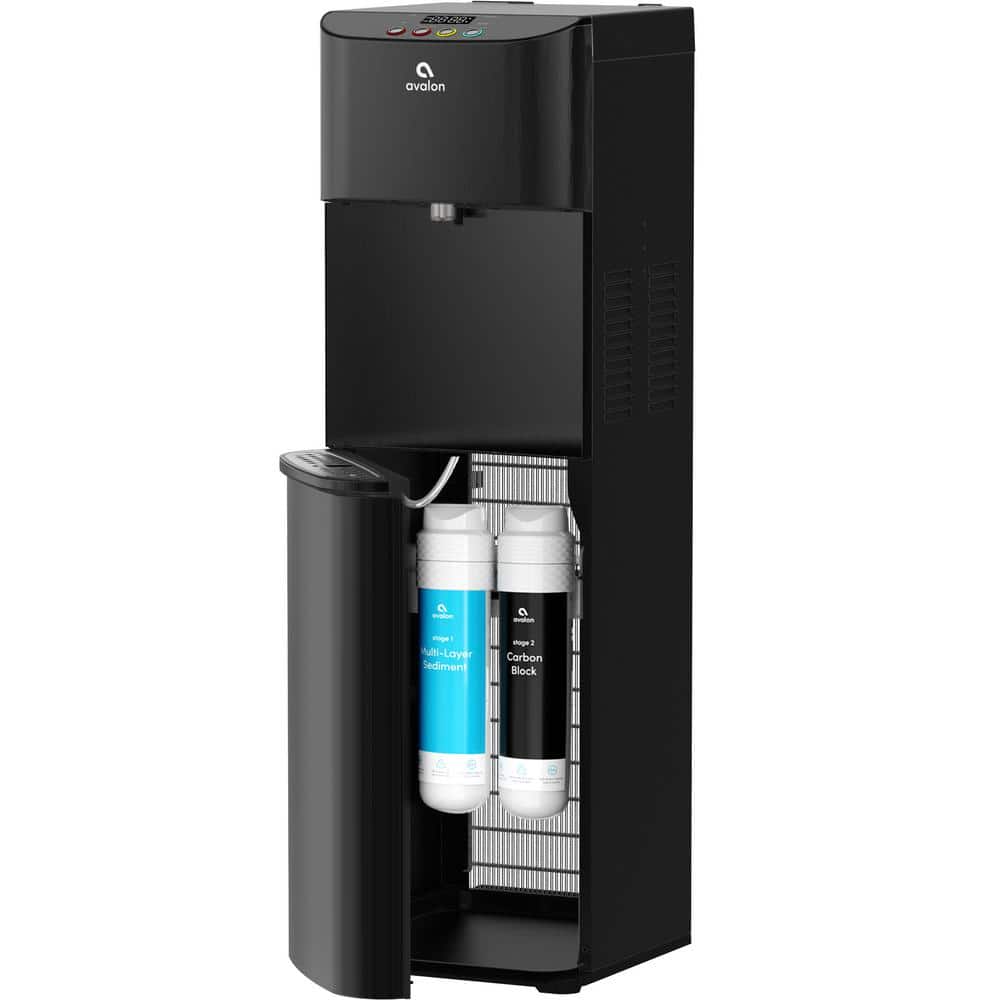 Avalon Black Stainless Steel Bottleless Water Cooler with Digital Display