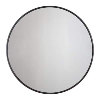 Black Round Mirrors Home Decor, 30 Round Mirror