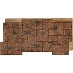 49 in. x 24-1/2 in. Castle Rock Stacked Stone, StoneWall Faux Stone Siding Panel