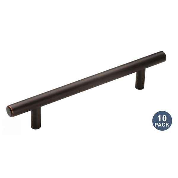 10-Pack Bar Pulls 5-1/16 in. 128mm Modern Oil Rubbed Bronze Bar Cabinet Pulls