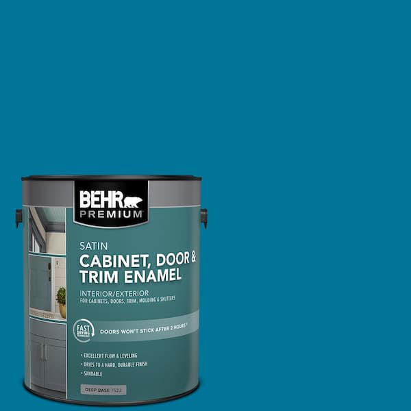 BEHR PREMIUM 1 gal. #P490-7 Mayan Treasure Satin Enamel Interior/Exterior Cabinet, Door & Trim Paint