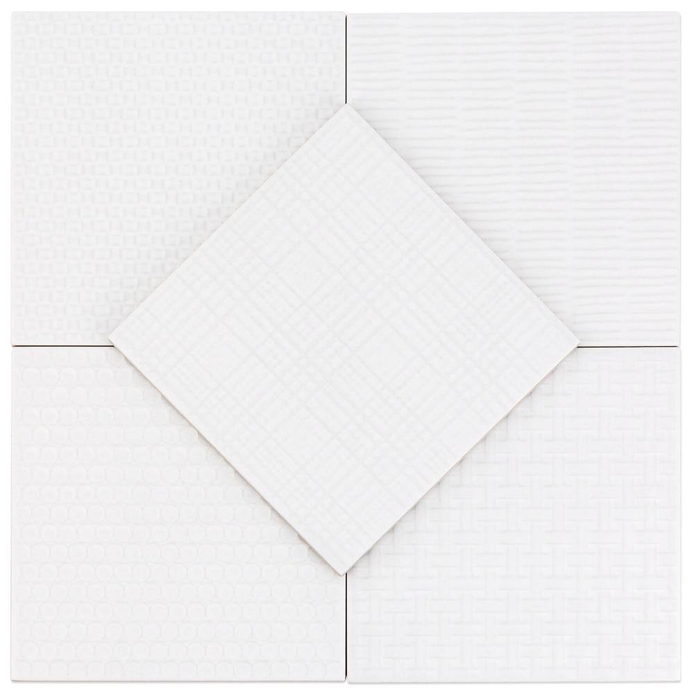 Eldorado White 6x6 Matte Porcelain Wall and Floor Tile