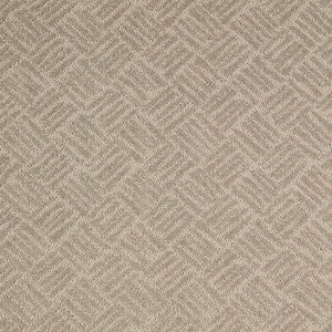 Embers Aloft Twine Beige 39 oz. Triexta Pattern Installed Carpet