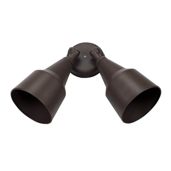Unbranded 2-Light Bronze Outdoor Flood Light