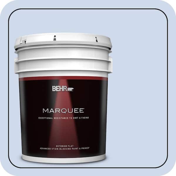 BEHR MARQUEE 5 gal. #M540-2 Angelic Blue Flat Exterior Paint & Primer