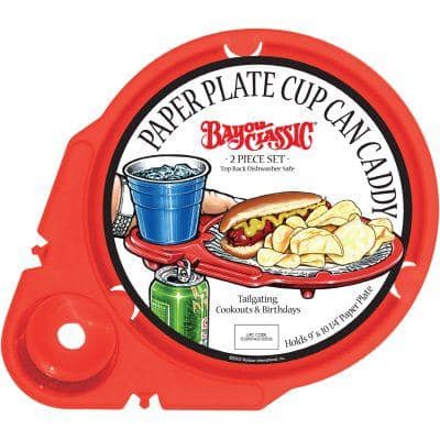 Bayou Classic Paper Plate Cup/Can Caddies (8-Pack)