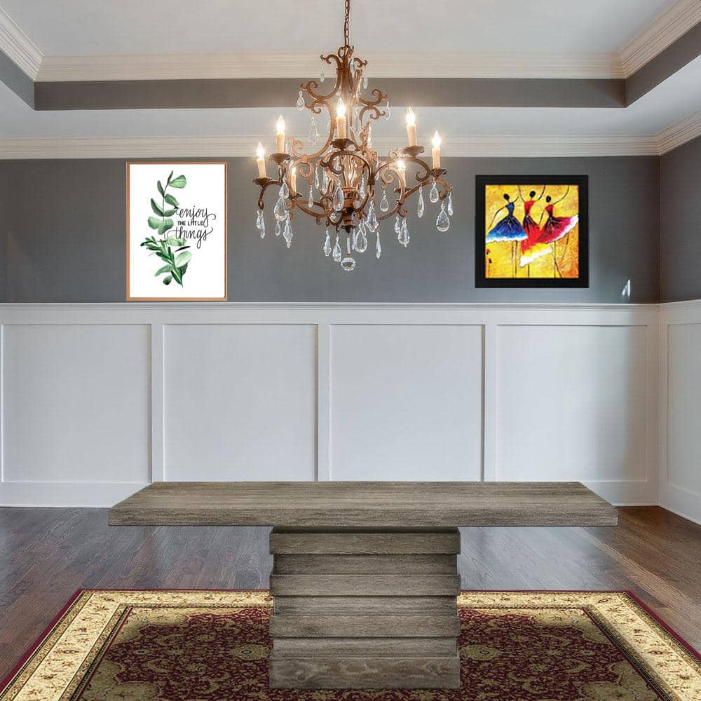 Salvaged Light Oak Rectangular Reclaimed Wood Dining Table