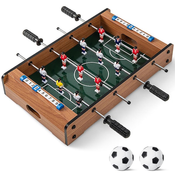 HONEY JOY 20 in. Foosball Table Mini Tabletop Soccer Game Christmas Gift Football Sports