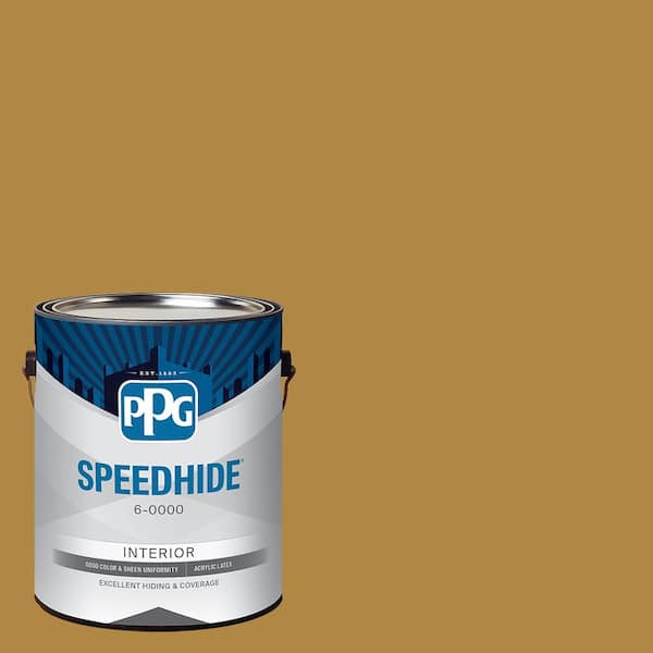 SPEEDHIDE 1 gal. PPG1106-7 Butterscotch Ripple Eggshell Interior Paint