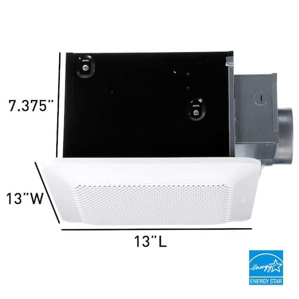 WhisperChoice Pick-A-Flow 80/110 CFM Ceiling Bathroom Exhaust Fan with  Flex-Z Fast Bracket