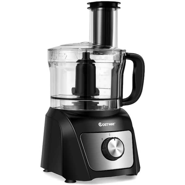 3-in-1 Easy Assembly 8-Cup Food Processor, Black
