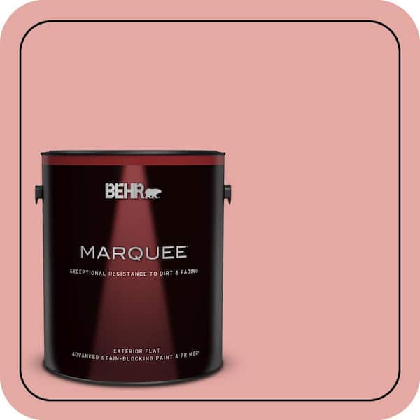BEHR MARQUEE 1 gal. #MQ4-03 Coral Fountain Flat Exterior Paint & Primer
