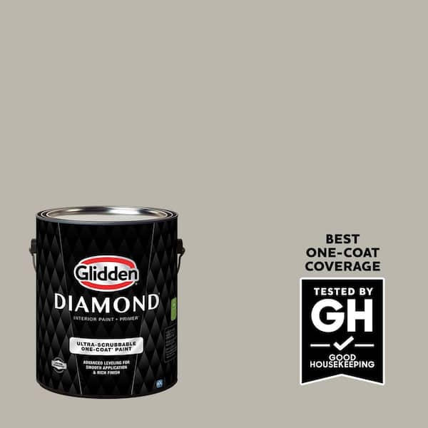 Glidden Diamond 1 gal. PPG1007-3 Ghost Writer Semi-Gloss Interior Paint with Primer