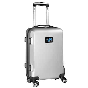 NFL Detroit Lions 21 in. Silver Carry-On Hardcase Spinner Suitcase
