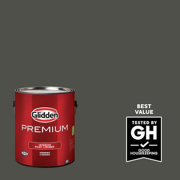 Glidden Premium 1-gal. Licorice PPG1009-7 Flat Interior Latex Paint
