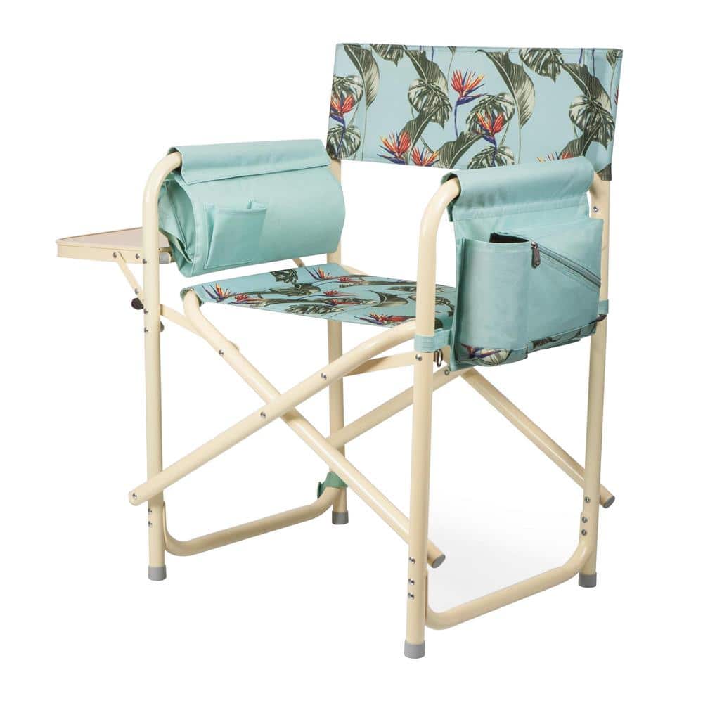Tommy Bahama Polyester Blue/Green Print Folding Beach Chair (Adjustable and  Carrying Strap/Handle Included) in the Beach & Camping Chairs department at