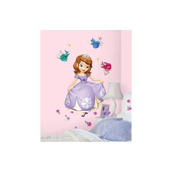 RoomMates 2.5 in. x 27 in. Sofia the First Peel and Stick Giant Wall Decals