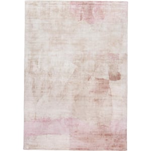 Cashel Pink Quartz 10 ft. x 14 ft. Abstract Cotton Area Rug