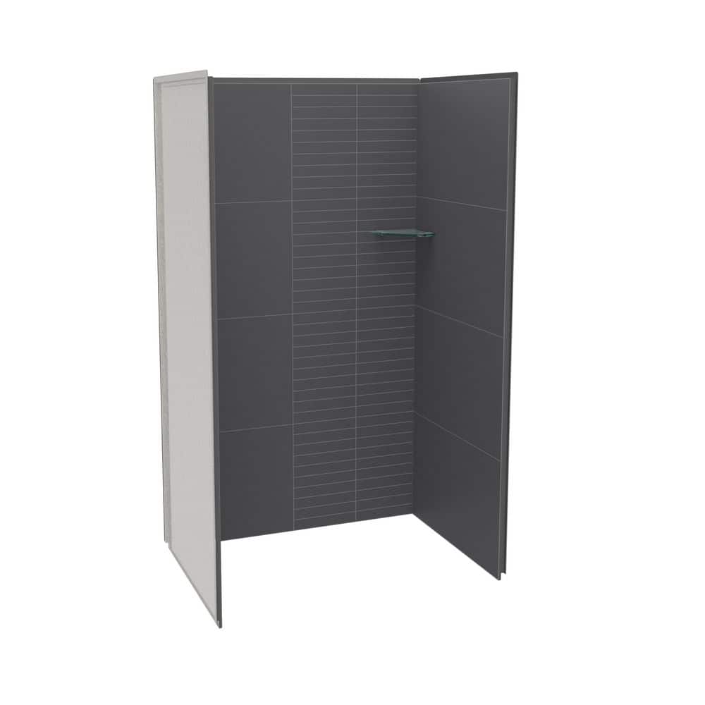 Utile 48 in. W x 36.5 in. D x 80 in. H 3-pieces Direct-to-Stud Composite Alcove Shower Surrounds in Erosion Charcoal price history on PriceWatchPro