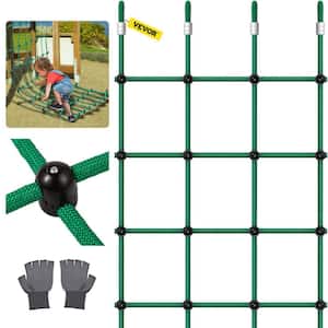 Climbing Cargo Net 30 x 150 in. Playground Climbing Cargo Net with 500 lbs. Weight Capacity Rope Ladder for Kids