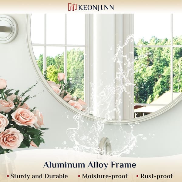 yu⭐︎ KeonJinn 24 in. W x 24 in. H Round Metal Framed Modern Wall