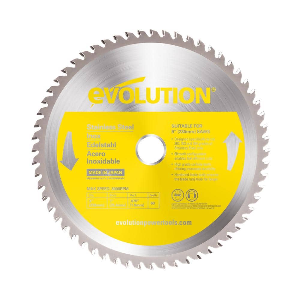 9 in. 60-Teeth Stainless-Steel Cutting Saw Blade price history on PriceWatchPro
