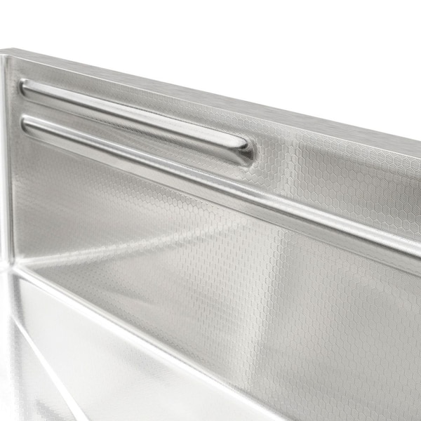 HEX 33 in. Drop-in Single Bowl Stainless Steel Workstation Kitchen Sink with Faucet