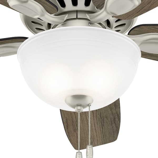 Hunter Stratford 52 in. LED Indoor Matte Black Ceiling Fan with Light Kit  50486 - The Home Depot