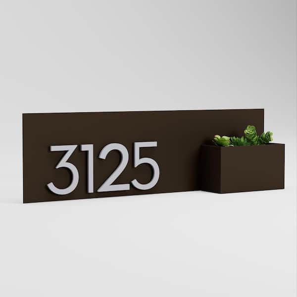 Vista View Rectangle Address Planter